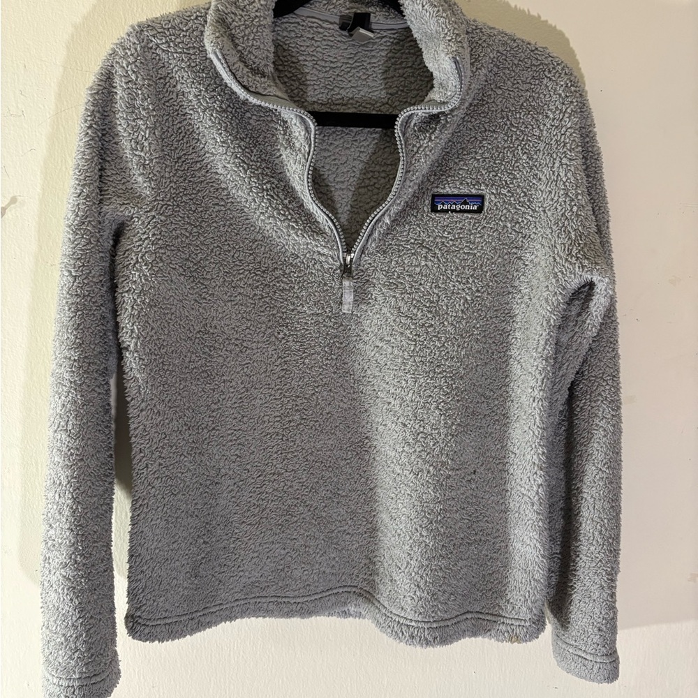 Patagonia Gray Fleece Quarter zip Pullover. Size Small